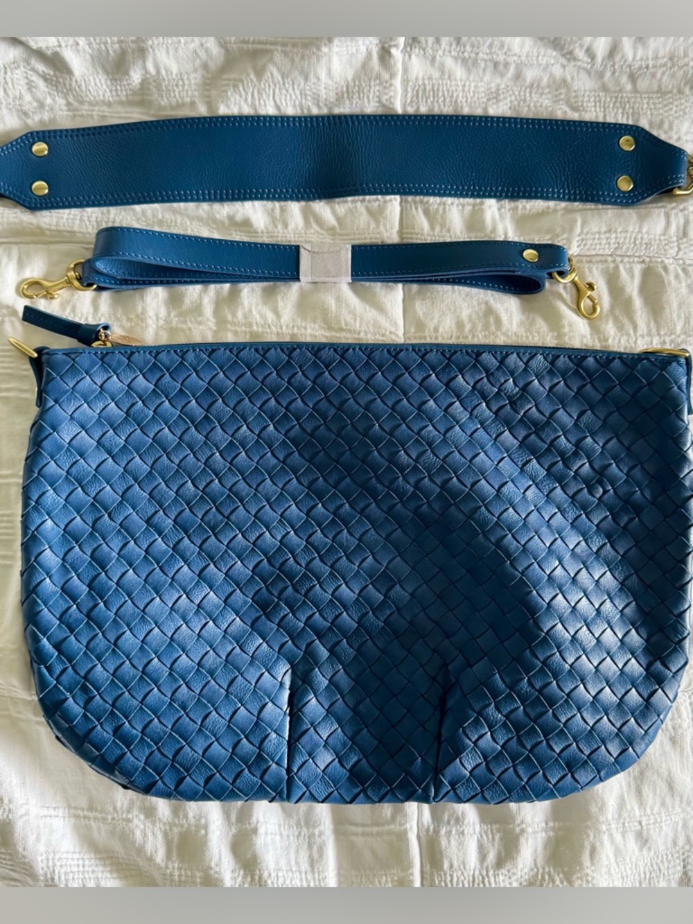 Clare V - Moyen Messenger in French Blue *NWT*